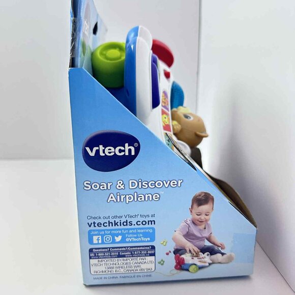 VTech Soar & Discover Airplane | Interactive Learning Toy for Ages 9–36 Months - Picture 5 of 6